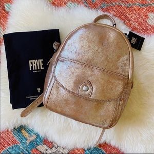 Frye Melissa Rosegold Backpack